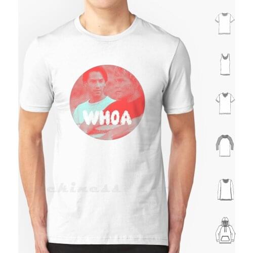 Whoa-Point Break T Shirt Custom Design Print Point Break Keanu Reeves Swayze Color Half Tone Bitmap Dots Cool Hip Action