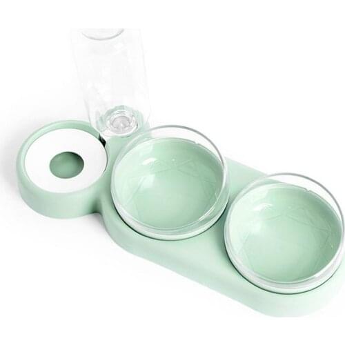 Cat Bowl Water Dispenser Automatic Pet Feeder Dispenser With Three Bowls Food Water Feeder Container Storage Pet Dog Food Bowl