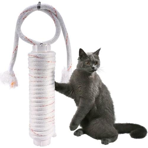 Hanging Cat Scratch Yard Grain Storage Cat Claw Climbing Tube Chew Toys Portable Pet Wear-resistant Scratcher Pet Accessories