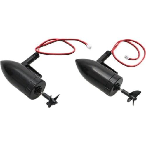 DIY Underwater Thruster ROV Waterjet Motor Engine 10000 rpm with 27mm 3-Blade Propeller 390 Brushed Motor for 7.4V RC Bait Boat