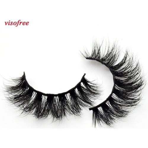 Visofree Eyelashes 3D Mink Lashes Crisscross Mink False Eyelashes Hand Made Full Strip Eye Lashes cilios dramtic eye lashes #110