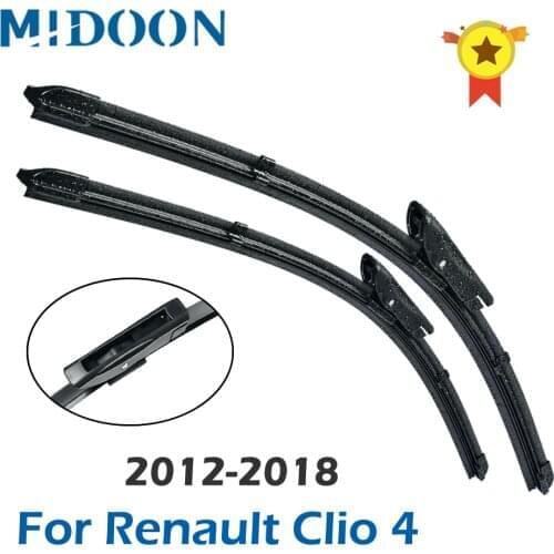 MIDOON Wiper Front Wiper Blades For Renault Clio 4 2012 - 2018 Windshield Windscreen Front Window 26"+14"