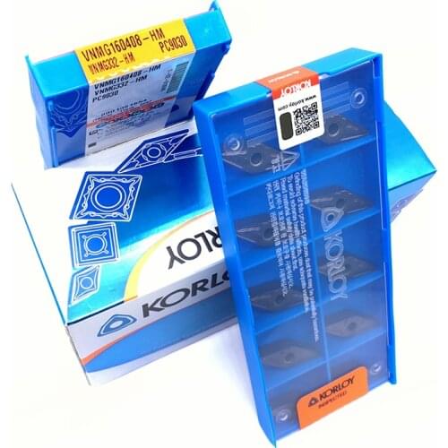 100PCS VNMG160408 HM PC9030 Carbide Inserts External Turning Tool High Quality CNC Blade VNMG 160408 Lathe Tools With Box