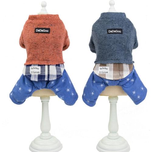 Winter Pet Clothes Leisure Clothes Warm Puppy Jacket Jumpsuit Pets Clothing yorkshire terrier