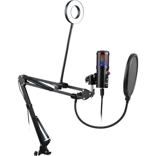 192kHz/24bit Professional Condenser Microphone Kits USB Microphone for Computer Phone Live Recording Microphone