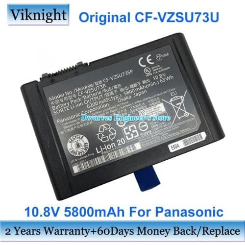 5800mAh 10.8V CF-VZSU73SP CF-VZSU73R Battery For Panasonic Toughbook CF-D1 Mk1 Mk2 CF-D1GVDBYCA Vas6160a Notebook Batteries 63Wh