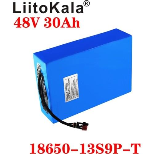 LiitoKala 18650 48V 20AH 30ah 15ah 12ah 25ah High power Electric Bike Battery E-bike Battery 48V 18650 Lithium Battery with BMS