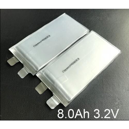 4-6PCS 3.2V LiFePO4 Rechargeable Battery 8000mah lithium ion polymer cell for 8Ah 24V 12V 36V e-bike UPS Power HID solar light