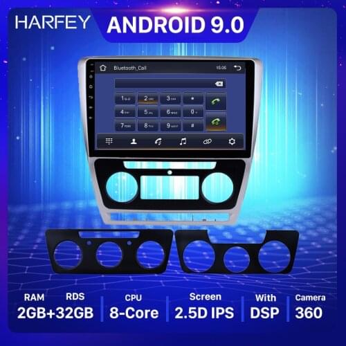 Harfey car Multimedia Player 10.1 Inch Android 9.0 GPS Car Radio For Skoda Octavia 2007 2008 2009 2010 2011 2012 2013 2014