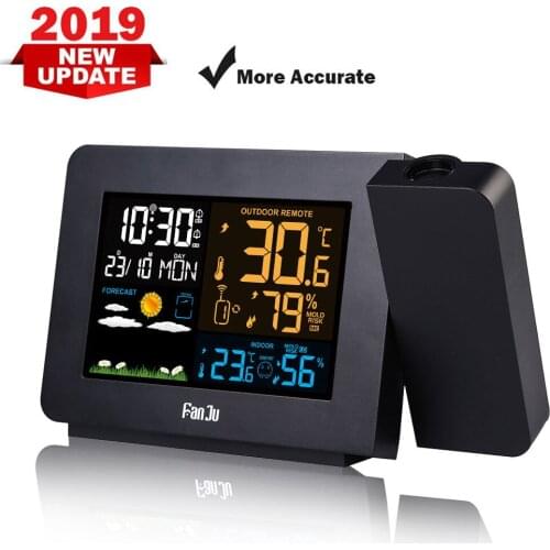 Digital LED Alarm Clock Multifunctional Weather Forcase LED Clock Display Time / Temperature Electronic Desk Table Clocks