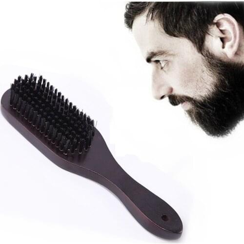 Wooden Handle Hairdressing Soft Fiber Brush Barber Neck Duster Cleaning Remove Brush Hair Styling Tools