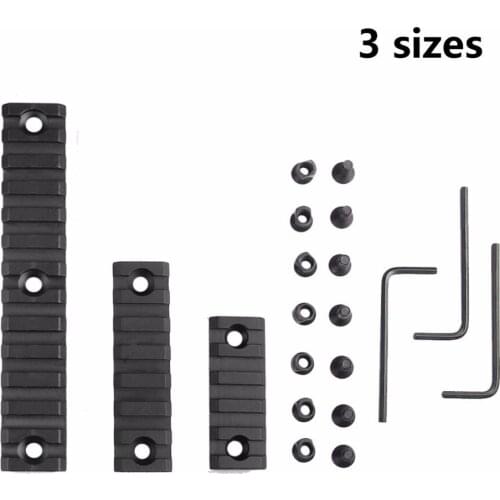 F016 Neutral Keymod Metal Rail Strip Hunting Tactical Aluminum Slot Keymod Scope Mount Picatinny Weaver Rail Airsoft Gun