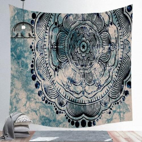 Tapestry Mandala Hippie Bohemian Tapestries Wall Hanging Flower Psychedelic Tapestry Indian Dorm Decor for Living Room Bedroom