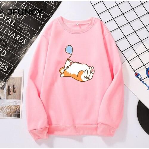 JFUNCY MultiColor Long Sleeve Women Pullover Hoodies Oversized Autumn Sweatshirt Female Clothing Casual Loose Woman Tops