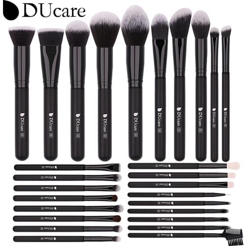 DUcare Makeup brushes set Natural hair brushes Foundation Powder Contour Eyes Blending brush set Makeup tools Support wholesale