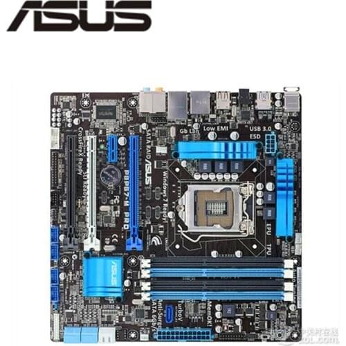 For ASUS P8P67-M PRO Computer Motherboard LGA 1155 DDR3 For Intel P67 P8P67 Desktop Mainboard Used (Without heat shield)