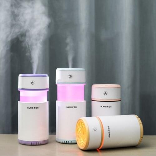 Mini air humidifier 200ml aromatherapy diffuser 7 color changing LED lights usb car aroma essential oil diffuser for home office