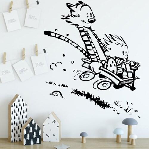 Cartoon Wall Stickers Kids Room Home Decoration Vinyl Nursery Interior Wall Decals Boys Girls Playing Room Artistic Decor Y815
