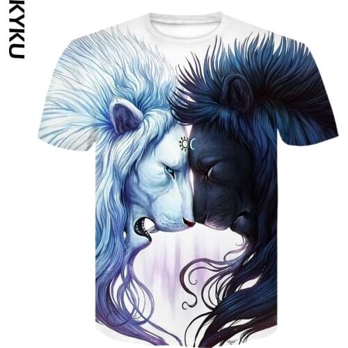 3D Printed Abstract Animal Double head Lion T Shirt Men/Women Tshirt harajuku T-shirt fortniter oversized t shirt tops & tees