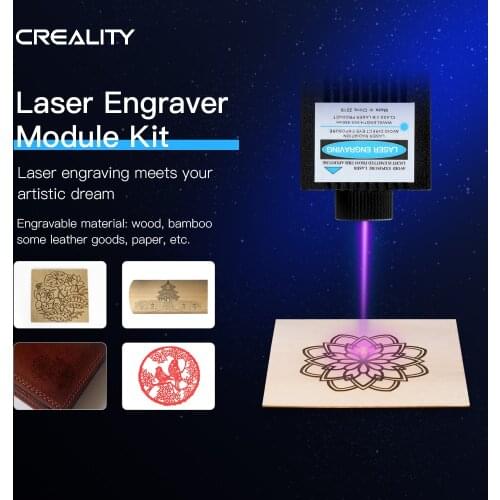 Creality 3D 12/24V 1.6W 4W Big Power Laser Engraver Module Kit For Ender-3 Ender-5 CR-6 SE CP-01 CR-10 CR-10S S4 S5 printer part