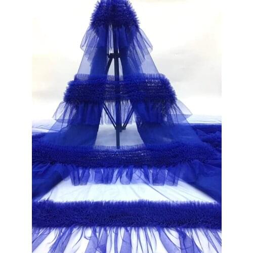 The latest African lace 2021 high quality Nigeria 3D bridal lace fabric French lace fabric FJ4311