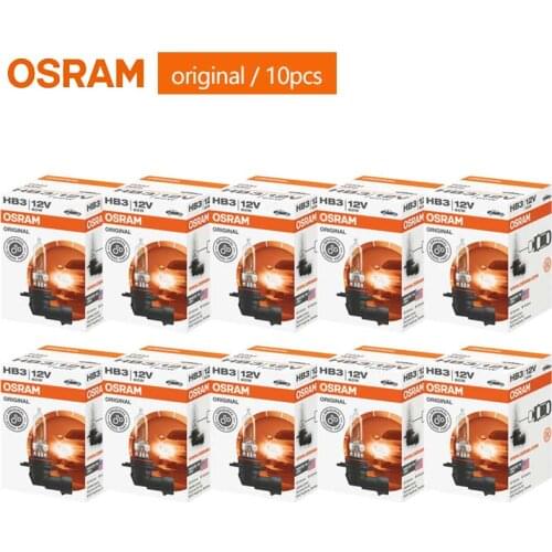 OSRAM Original Halogen Lamp 9005 HB3 12V 60W 3200K Standard Auto Headlight Replacement Car Bulb OEM Quality Lamp (10 PCS)