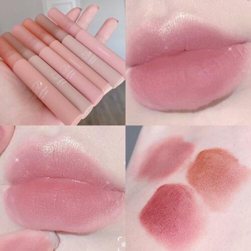 Sexy Matte Liquid Lip Gloss Waterproof Long Lasting Moisturizing Velvet Lipstick Non Stick Cup Lip Stick Lip Makeup Tint