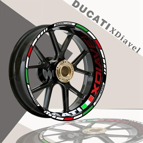 Applicable to Ducati XDiavel motorcycle waterproof reflective sticker refitting personalized 17-inch wheel
