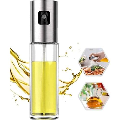 Oil Sprayer for Cooking, 100ml Oil Spray Bottle Versatile Glass for Cooking, Baking, Roasting, Grilling