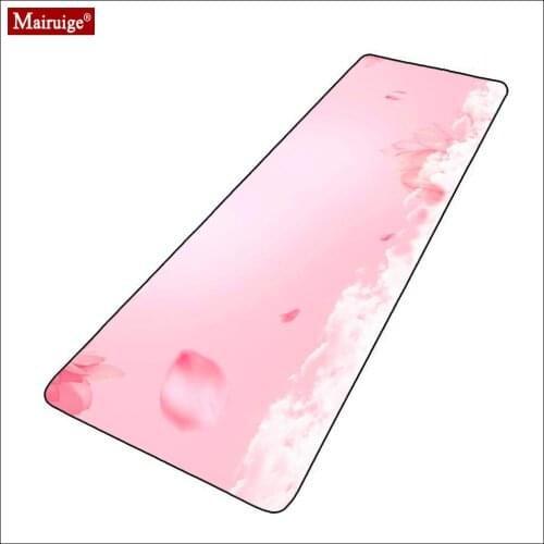 Pink Mouse Pad Art Mousepad Flowers White Mouse Mat Laptop Mini Pc Gamer Complete Keyboard Mat Desktop Saver Table Mats Pad Tv