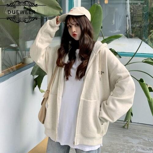 Hoodies Womens Hoodie Sweatshirt Women Letter Printed Loose Autumn Outwears Simple Korean Casual Trendy Ulzzang