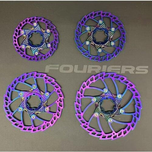 FOURIERS Mountain Bike Brake Rotors 140mm/160mm/180mm/203mm Floating Bicycle Brake Six Nail Disc
