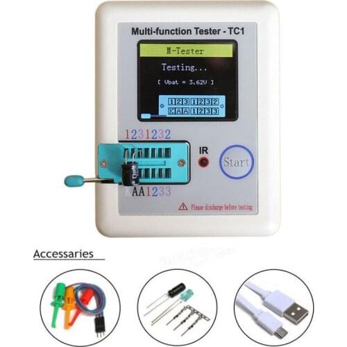 LCR-TC1 3.5 inch Colorful Display Multifunctional TFT Backlight Transistor Tester 3.5inch screen Multifunction Transistor Tester