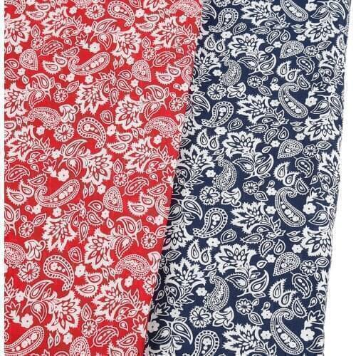 Vintage Classic Cotton Quality Paisley Fabric Poplin Patchwork Sewing DIY Bandanas 148cm wide sold by yard