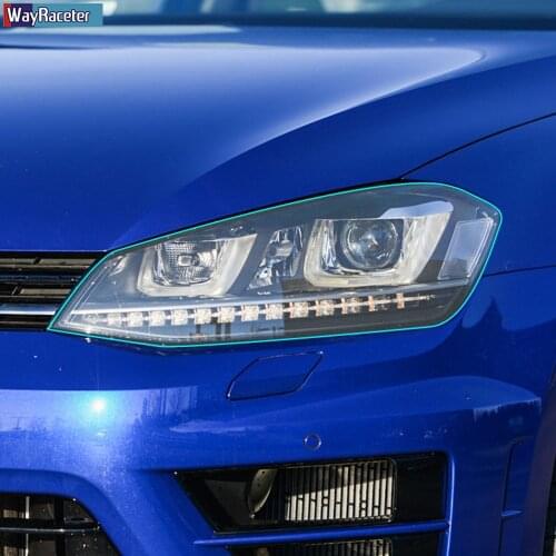 Car Headlight Protective Film Headlamp Tint Taillight Transparent Smoke Black TPU Sticker For Volkswagen VW Golf 7 MK7 2012-2020