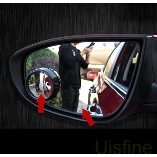 Rearview mirror small round mirror 360 degree adjustable reversing blind spot borderless HD For Chevrolet Equinox 2017 2018 2019