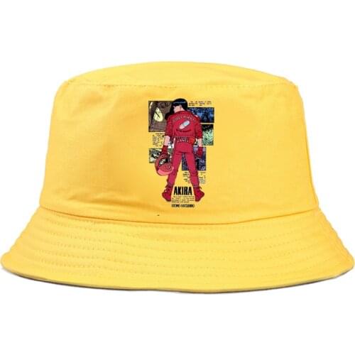 Panama Bucket Hat Men Women Akira Print summer Hat Hip Hop Fishing Fisherman Hat FOR BOY GIRLS