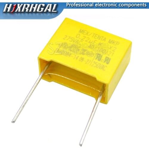 1PCS 275VAC capacitor X2 capacitor 220nF Pitch 15mm X2 Polypropylene film capacitor 0.22uF