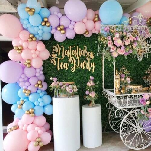 176pcs Macaron Balloons Garland Arch Pink Purple Macaron Globos Wedding Birthday Baloon Birthday Party Decor Kids Baby Shower