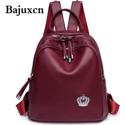 2021 Fashion Women Backpack High Quality Youth Leather Backpacks for Teenage Girls Female School Shoulder Bag Bagpack mochila