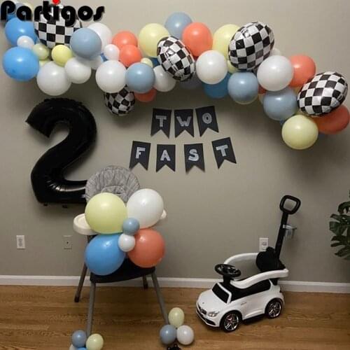 58pcs Balloon Garland Arch Kit 16Ft Long Coral White Latex Air Balloons Pack for Baby Shower Birthday Party Decoration Supplies