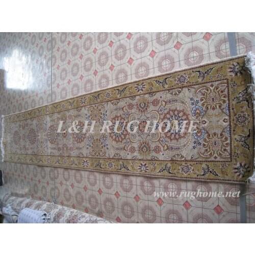 Free shipping 2.5'x12' 160 Line persian woolen carpet , hand knotted woolen persian runner Oriental Persian Rug, mixed colored