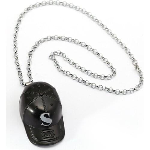 Baseball Cap Jewelry Necklace Pendant Game Battleground PUBG Necklace For Man Personality