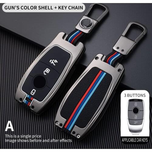 Car Key Case Cover Key Bag For Mercedes Benz A C E S Class W221 W177 W205 W213 Car-Styling Holder Shell Keychain Accessories