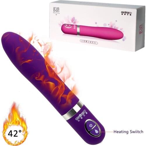 Dildo Vibrator Heating G-spot Massager Magic Wand 10 Speed Clitoris Stimulator AV Stick Vibrators Adult Sex Toys for Women
