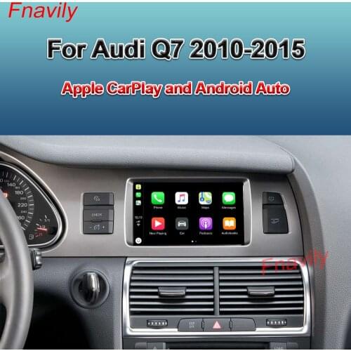 Fnavily OEM Retrofit Wireless CarPlay Box Waze Google Map For Audi Q7 Apple CarPlay and Android Auto Retrofit Kit 2010-2015