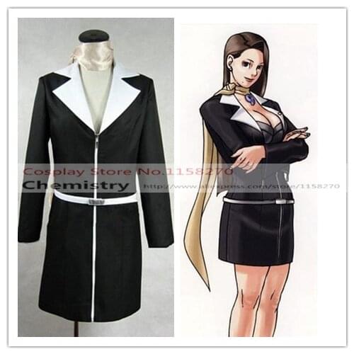 Gyakuten Saiban Ace Attorney Mia Fey Ayasato Chihiro Cosplay Costume