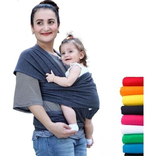 Fashion Comfortable Infant Sling Soft Natural Wrap Carrier Baby Backpack 0-3 Years Breathable Cotton Hipseat Nursing Cover B0651