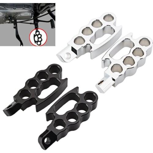Motorcycle Flying Knuckle Footrests Control Footpegs Foot Pegs Universal Pedal Fit For Harley V-Rod Sportster XL Dyna Softail