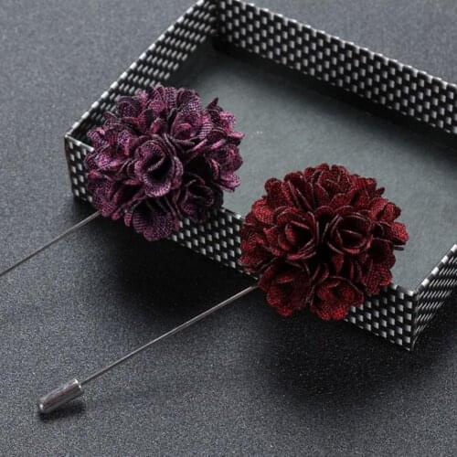 Men Suit Tuxedo Flower Lapel Stick Pin Brooch Wedding Party Prom Accessory Fashion Brooch Pin Suit Lapel Men Wedding Boutonn Pin
